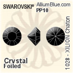 スワロフスキー XILION チャトン (1028) PP5 - クリスタル 裏面プラチナフォイル