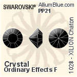 スワロフスキー XILION チャトン (1028) PP10 - クリスタル エフェクト 裏面プラチナフォイル