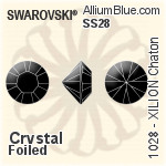スワロフスキー XILION チャトン (1028) SS34 - カラー（コーティングなし） プラチナフォイル