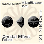 スワロフスキー XILION チャトン (1028) PP3 - クリスタル エフェクト 裏面プラチナフォイル