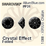 スワロフスキー XILION チャトン (1028) PP13 - カラー 裏面プラチナフォイル