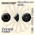 スワロフスキー Star ファンシーストーン (4745) 10mm - クリスタル 裏面プラチナフォイル