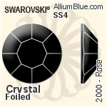 スワロフスキー XIRIUS ラインストーン (2088) SS20 - カラー（ハーフ　コーティング） 裏面プラチナフォイル