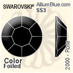スワロフスキー ラウンド Spike ラインストーン (2019) 4x4mm - クリスタル エフェクト 裏面プラチナフォイル