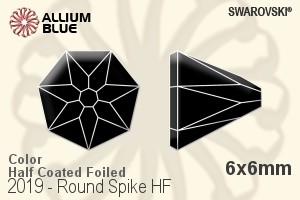 SWAROVSKI 2019 6X6MM BLACK DIAMOND SHIMMER M HF