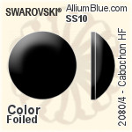 スワロフスキー カボション ラインストーン ホットフィックス (2080/4) SS10 - カラー 裏面アルミニウムフォイル