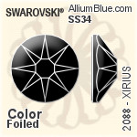 スワロフスキー XILION Rose Enhanced ラインストーン (2058) SS9 - カラー 裏面プラチナフォイル