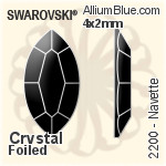 スワロフスキー XILION Rose Enhanced ラインストーン (2058) SS9 - クリスタル 裏面プラチナフォイル