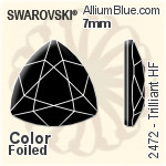 スワロフスキー Trilliant ラインストーン ホットフィックス (2472) 10mm - クリスタル 裏面アルミニウムフォイル