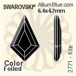 スワロフスキー XILION Rose Enhanced ラインストーン (2058) SS6 - クリスタル エフェクト 裏面プラチナフォイル