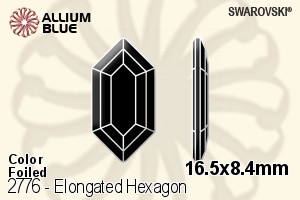 SWAROVSKI 2776 16.5X8.4MM BLACK DIAMOND F