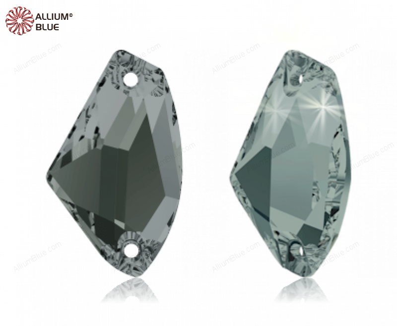 SWAROVSKI 3256 14X8.5MM BLACK DIAMOND F