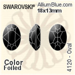 スワロフスキー Octagon (TC) ファンシーストーン (4610/2) 10x8mm - カラー（コーティングなし） ゴールドフォイル