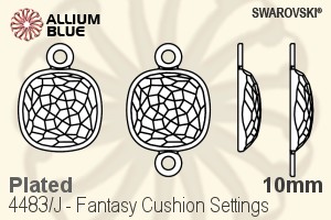 スワロフスキー Fantasy Cushionファンシーストーン石座 (4483/J) 10mm - メッキ