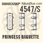 4547/S - Princess Baguette Settings