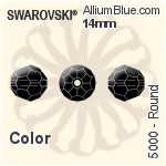 スワロフスキー ラウンド ビーズ (5000) 14mm - カラー
