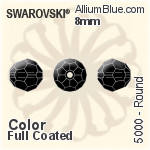 スワロフスキー ラウンド ビーズ (5000) 8mm - カラー (Full Coated)