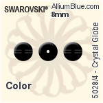 スワロフスキー Crystal Globe ビーズ (5028/4) 8mm - クリスタル