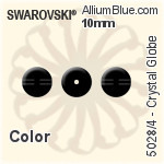 スワロフスキー Crystal Globe ビーズ (5028/4) 8mm - クリスタル エフェクト