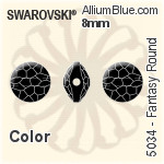 スワロフスキー Fantasy ラウンド ビーズ (5034) 8mm - カラー