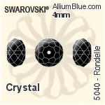 スワロフスキー カボション ラインストーン ホットフィックス (2080/4) SS34 - カラー（ハーフ　コーティング） 裏面アルミニウムフォイル
