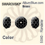 スワロフスキー Rondelle ビーズ (5040) 8mm - カラー