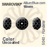 スワロフスキー Rondelle ビーズ (5040) 18mm - カラー（コーティングなし）