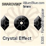 スワロフスキー Rondelle/Spacer ビーズ (5305) 5mm - クリスタル