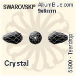スワロフスキー Rondelle ビーズ (5040) 4mm - クリスタル