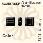 スワロフスキー Stairway ビーズ (5624) 10mm - クリスタル