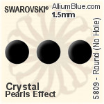 スワロフスキー XILION チャトン (1028) PP2 - クリスタル エフェクト 裏面プラチナフォイル