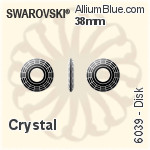 スワロフスキー Disk ペンダント (6039) 25mm - クリスタル