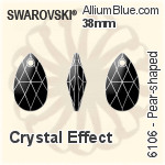 スワロフスキー Pear-shaped ペンダント (6106) 28mm - クリスタル エフェクト