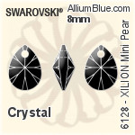 スワロフスキー XILION Oval ペンダント (6028) 10mm - クリスタル エフェクト