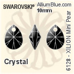 スワロフスキー XILION Mini Pear ペンダント (6128) 10mm - クリスタル