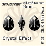 スワロフスキー XILION Oval ペンダント (6028) 12mm - クリスタル