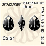 スワロフスキー XILION Oval ペンダント (6028) 18mm - クリスタル エフェクト
