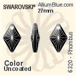 スワロフスキー Rhombus ペンダント (6320) 19mm - カラー（コーティングなし）