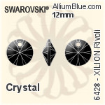 スワロフスキー XILION リボリ ペンダント (6428) 8mm - クリスタル