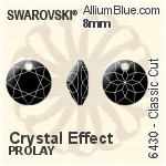 スワロフスキー Classic カット ペンダント (6430) 8mm - カラー