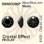 スワロフスキー Classic カット ペンダント (6430) 10mm - クリスタル