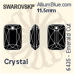 スワロフスキー Emerald カット ペンダント (6435) 11.5mm - クリスタル エフェクト PROLAY