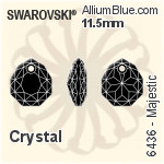 スワロフスキー Majestic ペンダント (6436) 11.5mm - クリスタル エフェクト PROLAY