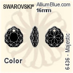 スワロフスキー Majestic ペンダント (6436) 11.5mm - カラー