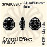 スワロフスキー Majestic ペンダント (6436) 16mm - クリスタル エフェクト