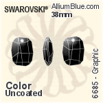 スワロフスキー Graphic ペンダント (6685) 19mm - クリスタル エフェクト