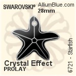 スワロフスキー Pear-shaped ペンダント (6106) 28mm - カラー