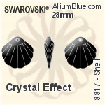 スワロフスキー Radiolarian (Partly Frosted) ペンダント (6730) 34x22mm - クリスタル エフェクト