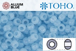 TOHO ラウンド Seed ビーズ (RR6-1143) 6/0 ラウンド Large - Translucent Aqua Blue