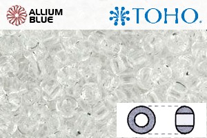 TOHO ラウンド Seed ビーズ (RR3-1) 3/0 ラウンド Extra Large - Transparent Crystal